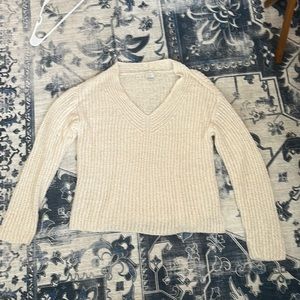 Large Oversized White/Light Cream colored Comfy Sweater from Kohls